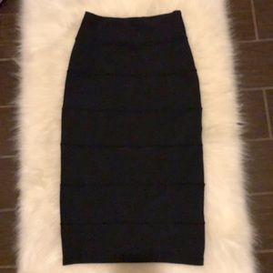LULULEMON YOGA OVER SKIRT BLACK STRETCH MIDI